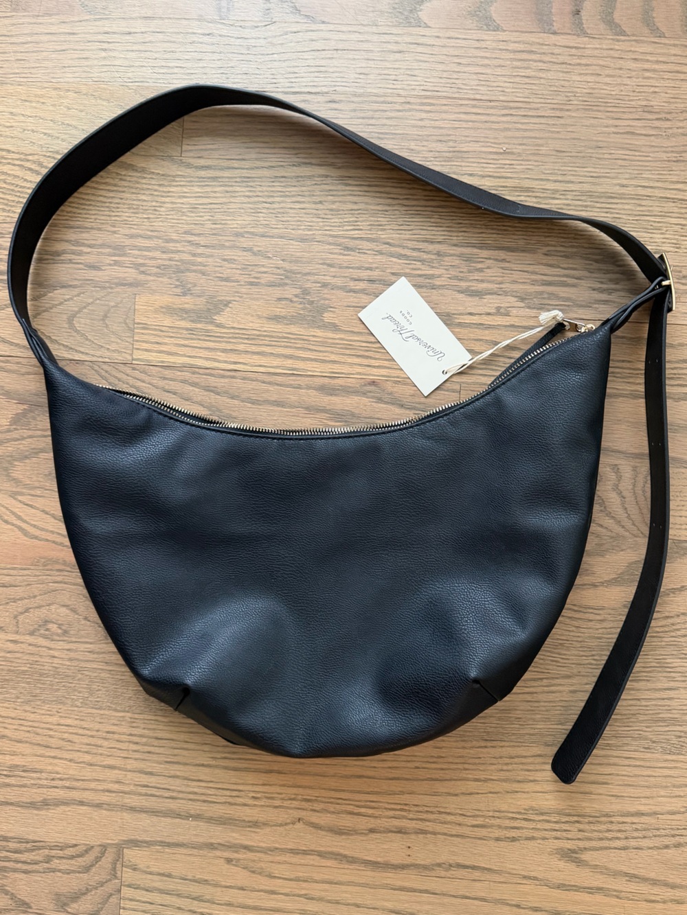 Black Leather Shoulder Bag